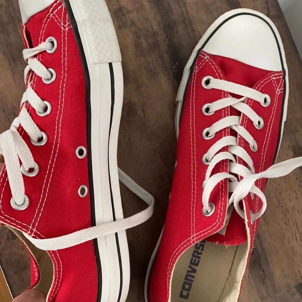 Converse All Star Low Top Sneakers - Red - Picture 8 of 9